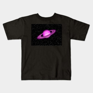 Pink Jupiter Planet Kids T-Shirt